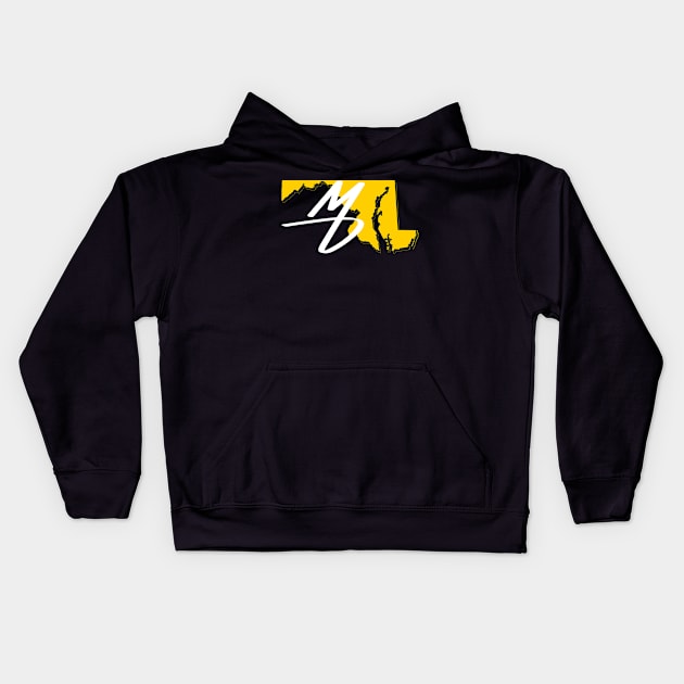 MD STATE DESIGN Kids Hoodie by The C.O.B. Store